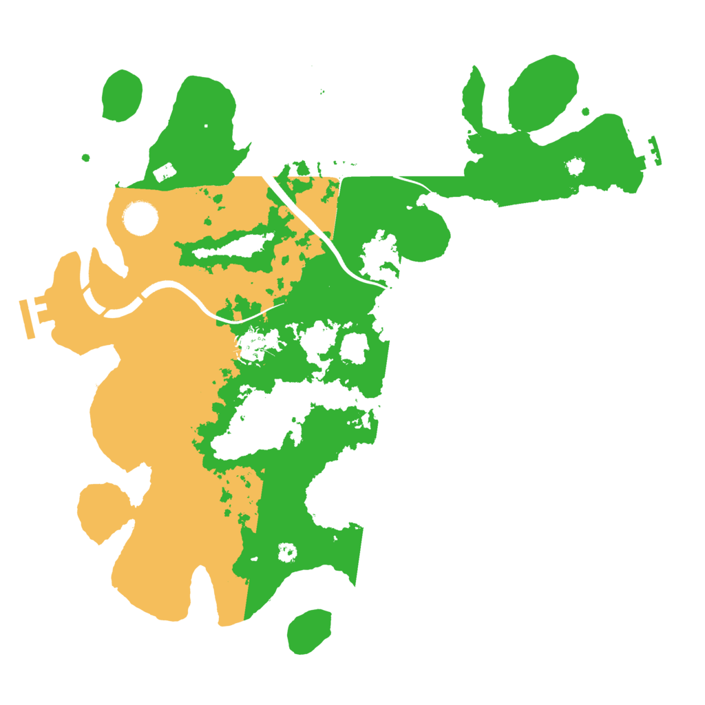 Biome Rust Map: Procedural Map, Size: 3600, Seed: 42952080