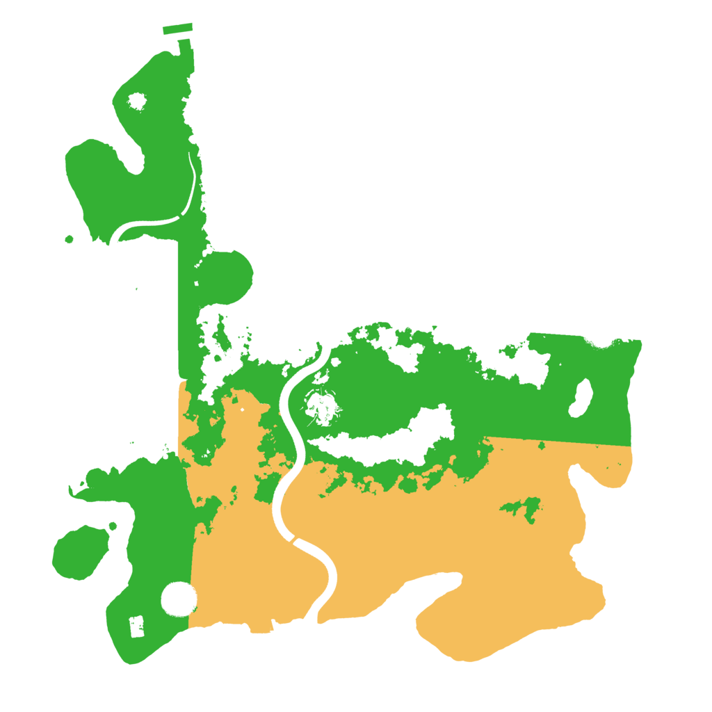 Biome Rust Map: Procedural Map, Size: 3600, Seed: 118155545