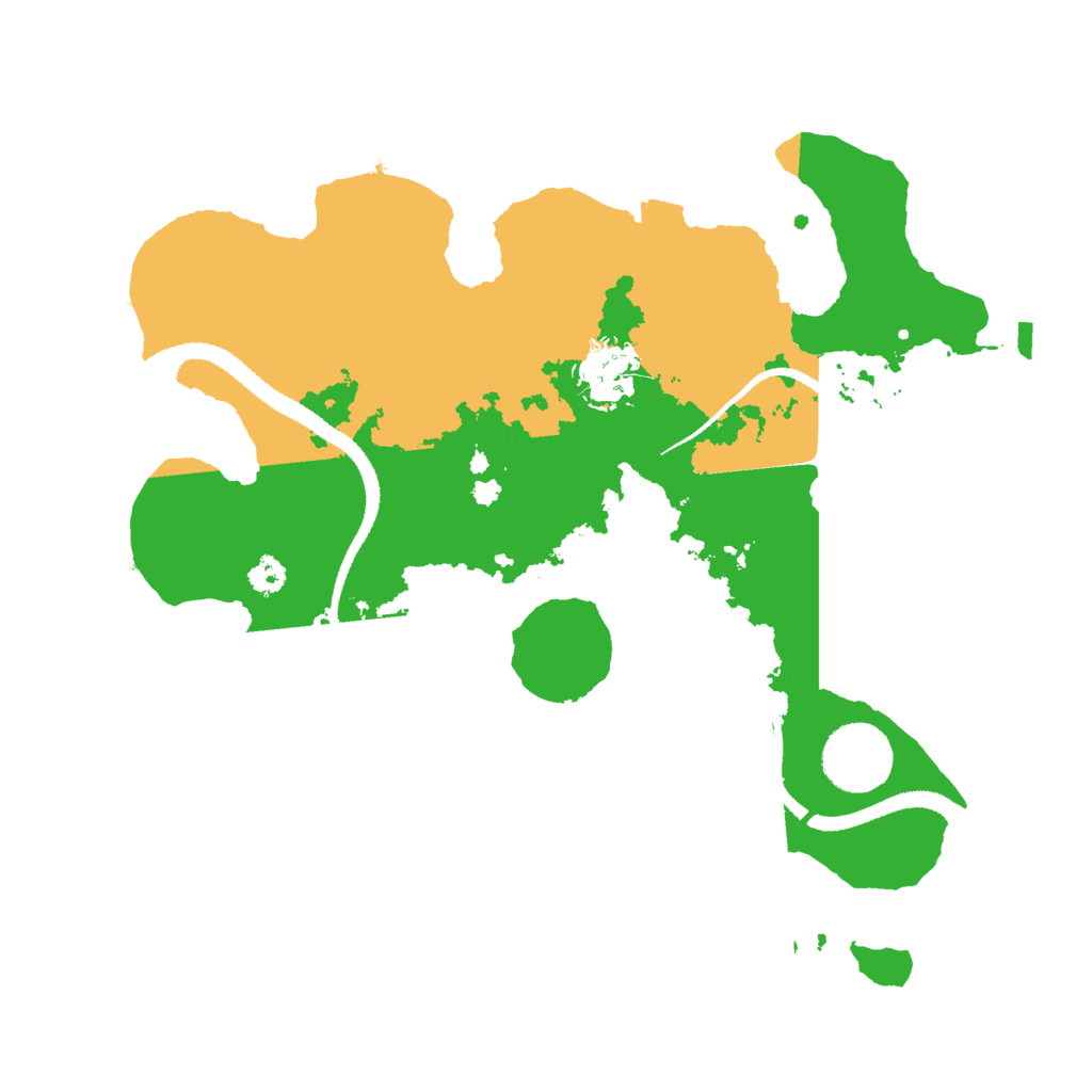 Biome Rust Map: Procedural Map, Size: 3000, Seed: 5376543