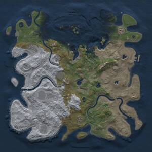 Thumbnail Rust Map: Procedural Map, Size: 4500, Seed: 6367379, 16 Monuments