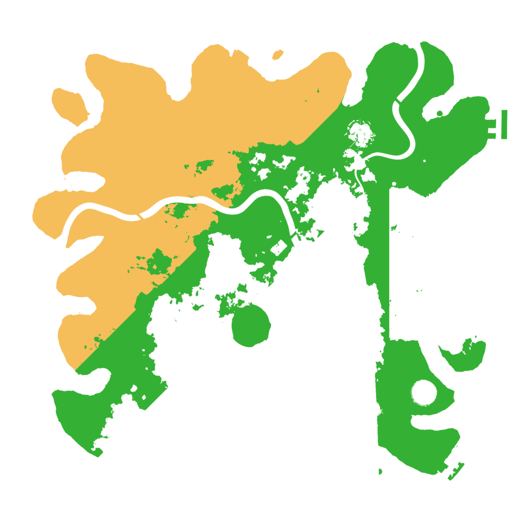 Biome Rust Map: Procedural Map, Size: 3600, Seed: 277272