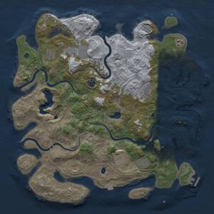 Thumbnail Rust Map: Procedural Map, Size: 4250, Seed: 621363275, 15 Monuments