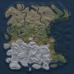 Thumbnail Rust Map: Procedural Map, Size: 4750, Seed: 633819067, 17 Monuments