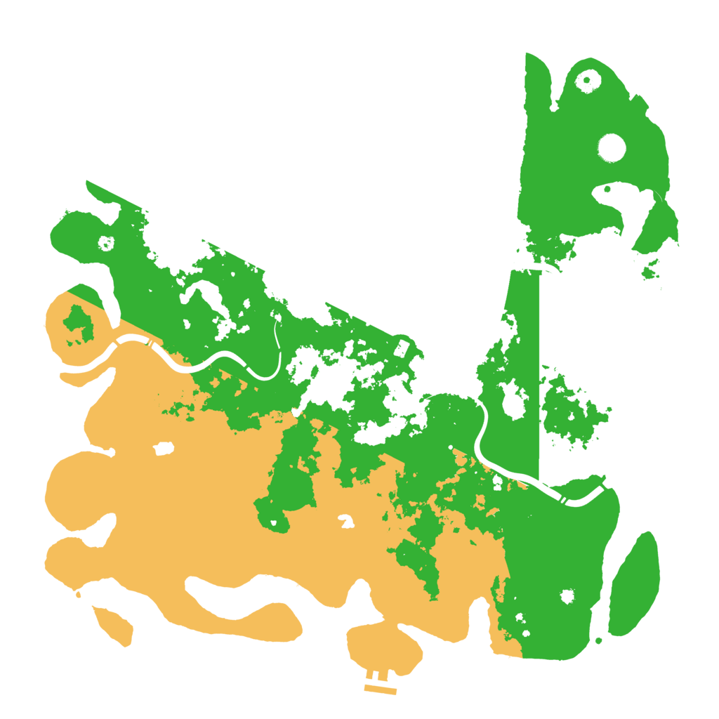 Biome Rust Map: Procedural Map, Size: 4500, Seed: 537106519