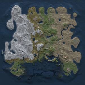 Thumbnail Rust Map: Procedural Map, Size: 4500, Seed: 931346531, 16 Monuments