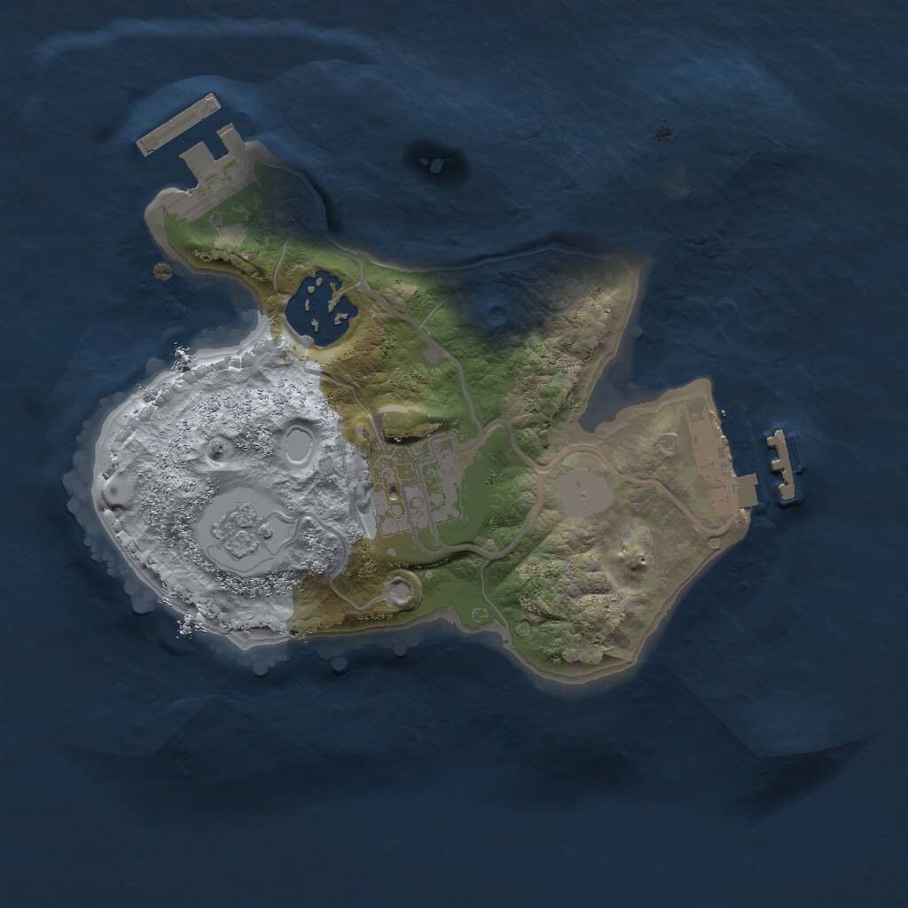 Rust Map: Procedural Map, Size: 2000, Seed: 473592621, 6 Monuments