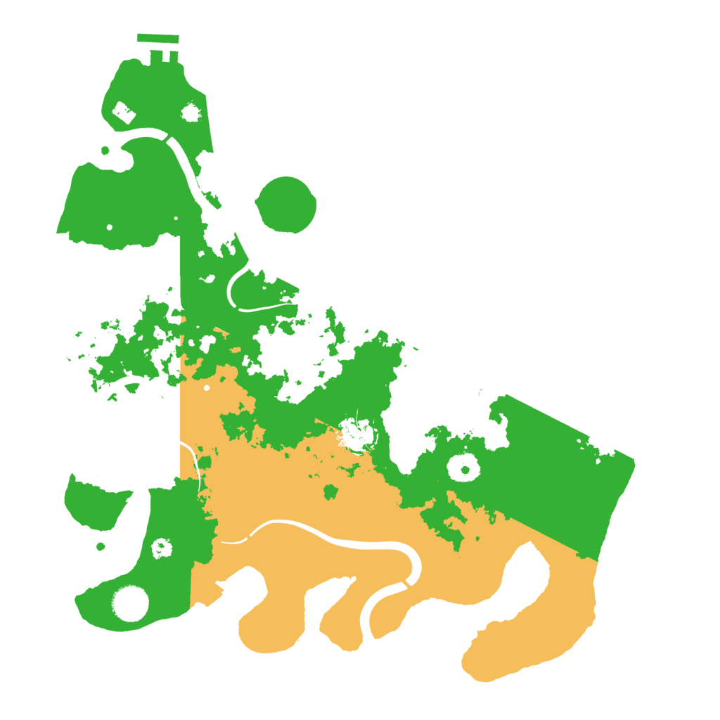 Biome Rust Map: Procedural Map, Size: 3500, Seed: 17605707