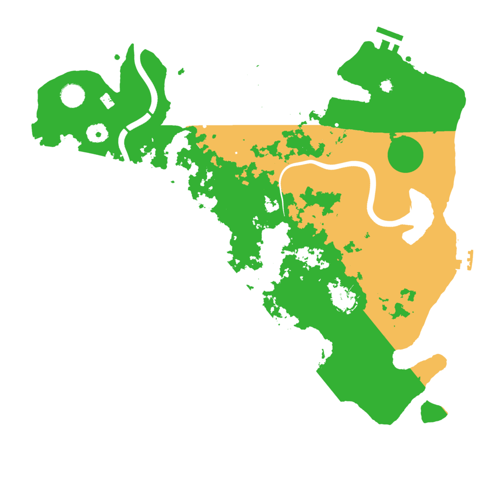 Biome Rust Map: Procedural Map, Size: 3700, Seed: 1895860644