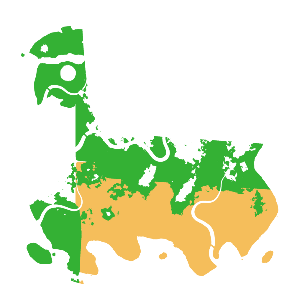 Biome Rust Map: Procedural Map, Size: 3500, Seed: 2558