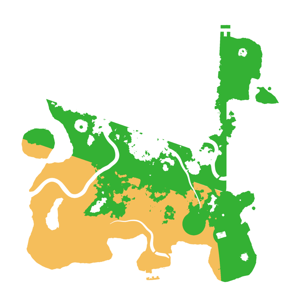 Biome Rust Map: Procedural Map, Size: 3500, Seed: 1375619882