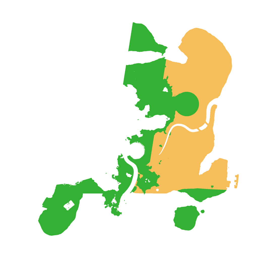Biome Rust Map: Procedural Map, Size: 2800, Seed: 5567