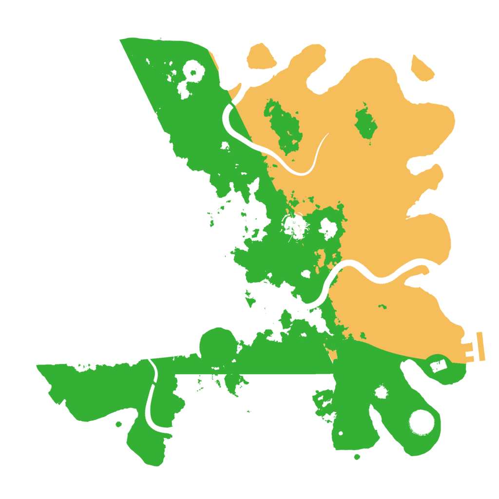 Biome Rust Map: Procedural Map, Size: 3500, Seed: 3970852