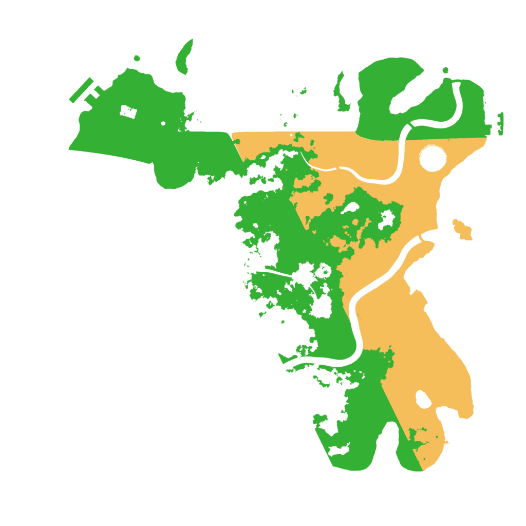 Biome Rust Map: Procedural Map, Size: 3500, Seed: 952197715