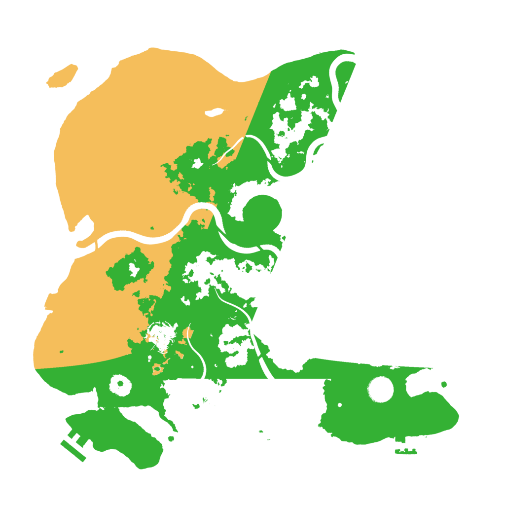 Biome Rust Map: Procedural Map, Size: 3500, Seed: 81144173