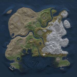 Thumbnail Rust Map: Procedural Map, Size: 3500, Seed: 81144173, 15 Monuments
