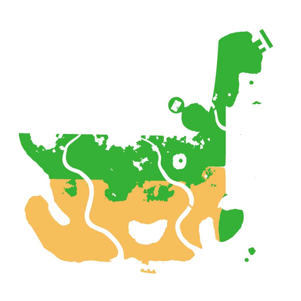 Biome Rust Map: Procedural Map, Size: 3000, Seed: 2104