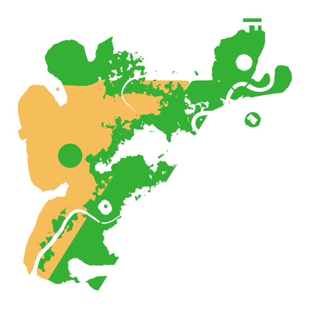 Biome Rust Map: Procedural Map, Size: 3500, Seed: 1851191934
