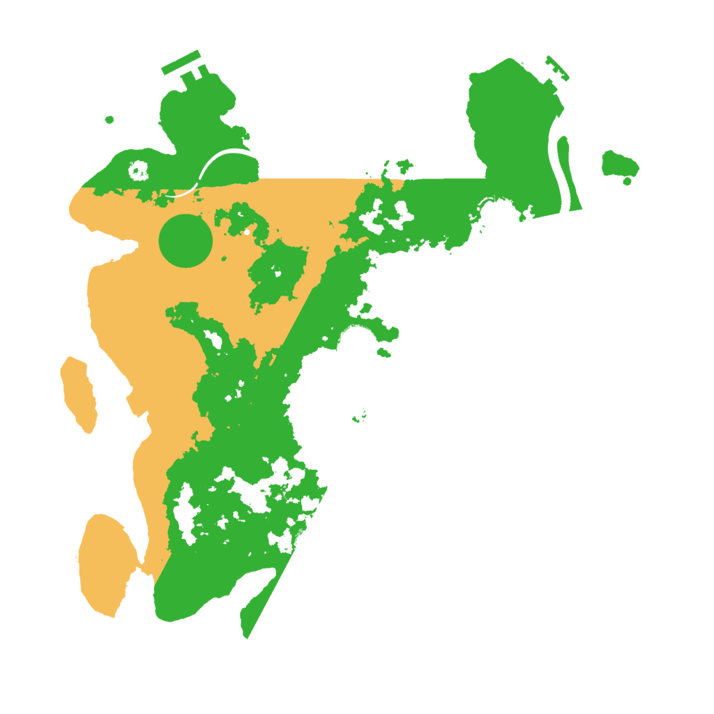 Biome Rust Map: Procedural Map, Size: 3500, Seed: 91488290
