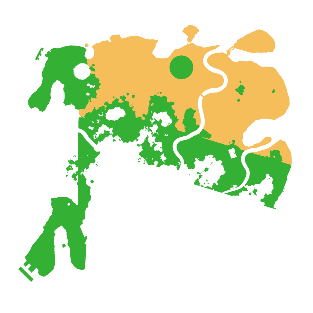 Biome Rust Map: Procedural Map, Size: 3500, Seed: 637680170