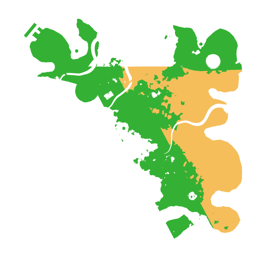 Biome Rust Map: Procedural Map, Size: 3250, Seed: 190764722