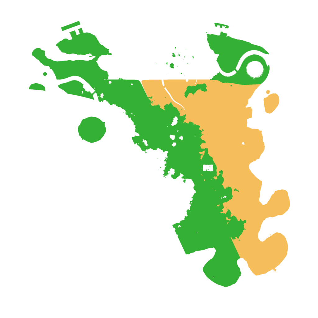 Biome Rust Map: Procedural Map, Size: 3330, Seed: 16190319