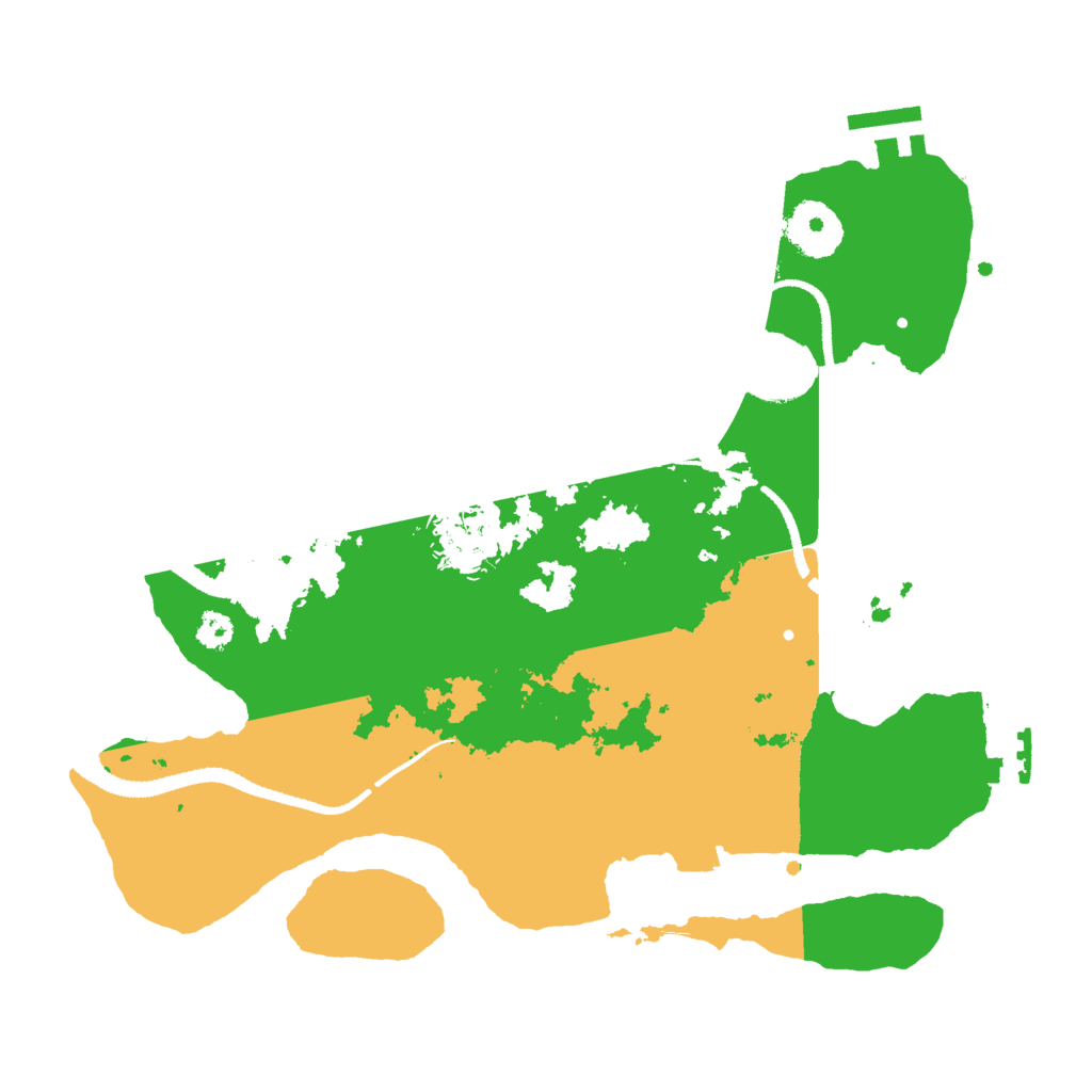 Biome Rust Map: Procedural Map, Size: 3000, Seed: 990942531