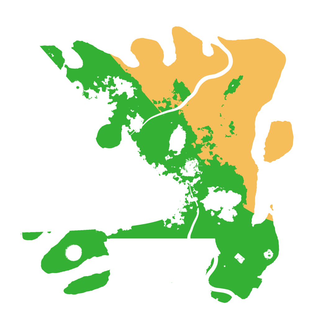 Biome Rust Map: Procedural Map, Size: 3500, Seed: 1257085092