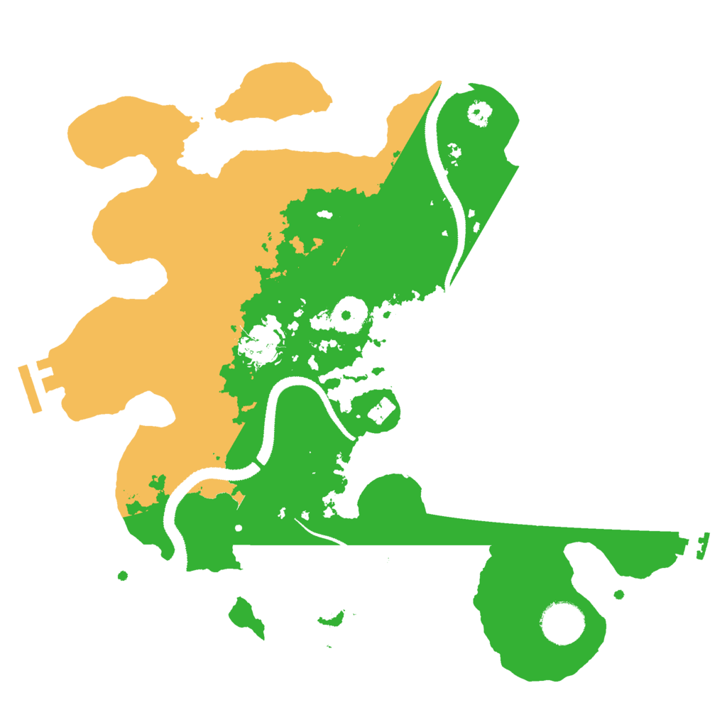 Biome Rust Map: Procedural Map, Size: 3000, Seed: 504747615