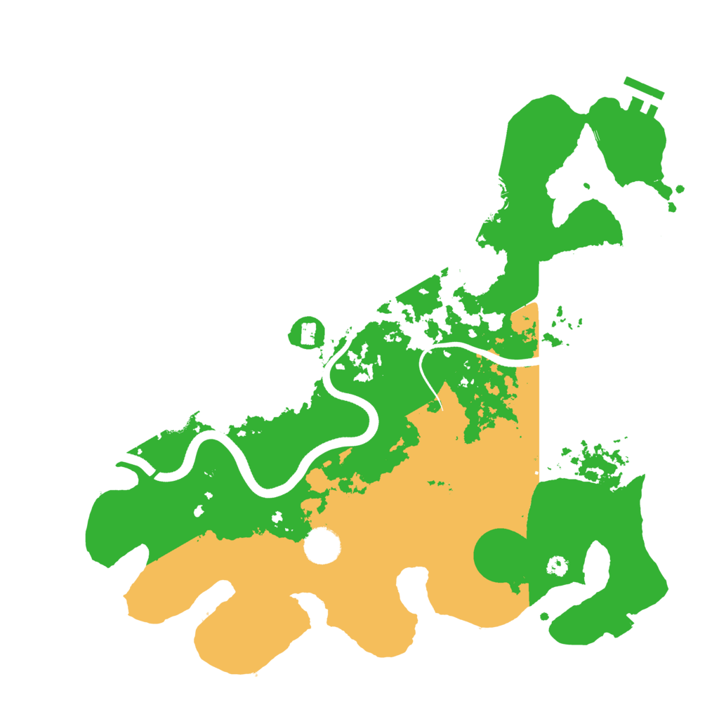 Biome Rust Map: Procedural Map, Size: 3500, Seed: 1822