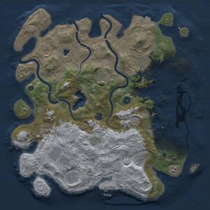 Thumbnail Rust Map: Procedural Map, Size: 4250, Seed: 1155642966, 17 Monuments