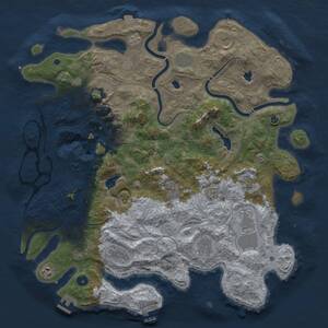 Thumbnail Rust Map: Procedural Map, Size: 4500, Seed: 362788209, 16 Monuments
