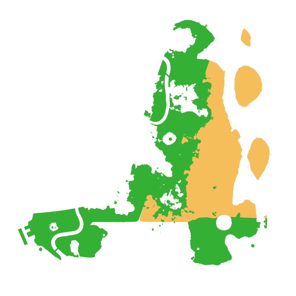 Biome Rust Map: Procedural Map, Size: 3500, Seed: 1370812994