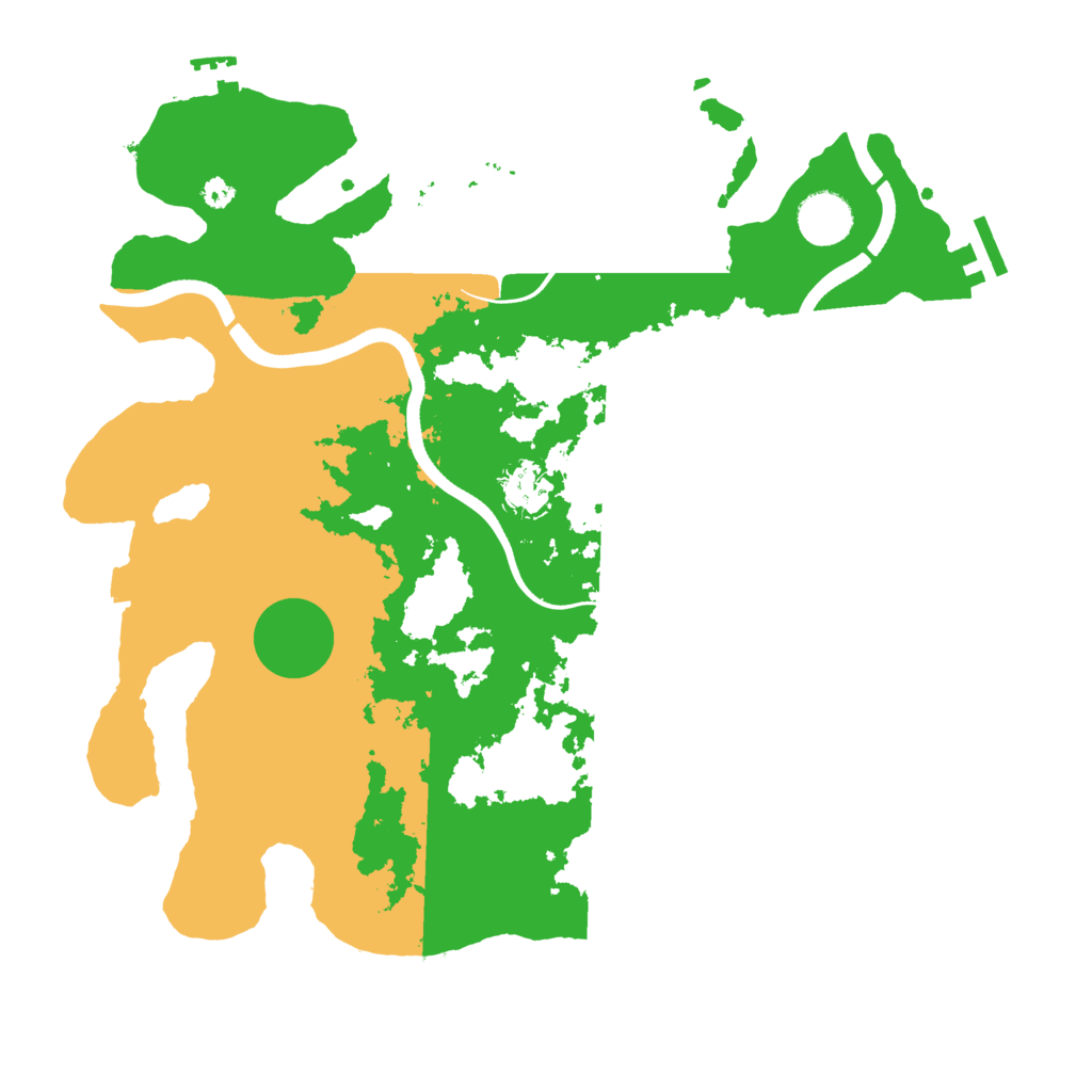 Biome Rust Map: Procedural Map, Size: 3600, Seed: 2059909746