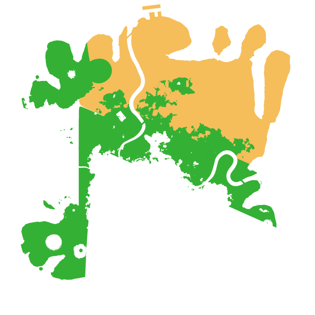 Biome Rust Map: Procedural Map, Size: 3500, Seed: 700776252