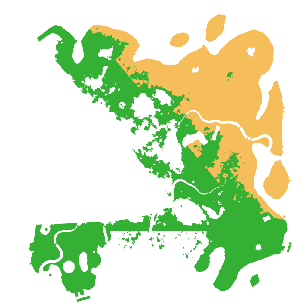 Biome Rust Map: Procedural Map, Size: 4500, Seed: 951454674