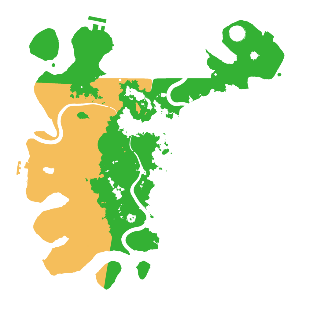 Biome Rust Map: Procedural Map, Size: 3500, Seed: 245530831