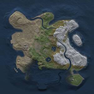Thumbnail Rust Map: Procedural Map, Size: 2800, Seed: 1791523639, 10 Monuments