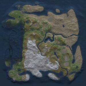Thumbnail Rust Map: Procedural Map, Size: 4250, Seed: 1838067005, 16 Monuments