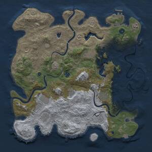 Thumbnail Rust Map: Procedural Map, Size: 4250, Seed: 1840580176, 17 Monuments