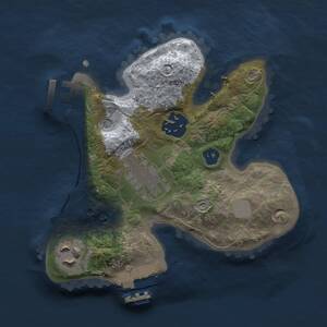 Thumbnail Rust Map: Procedural Map, Size: 2000, Seed: 1321854168, 7 Monuments