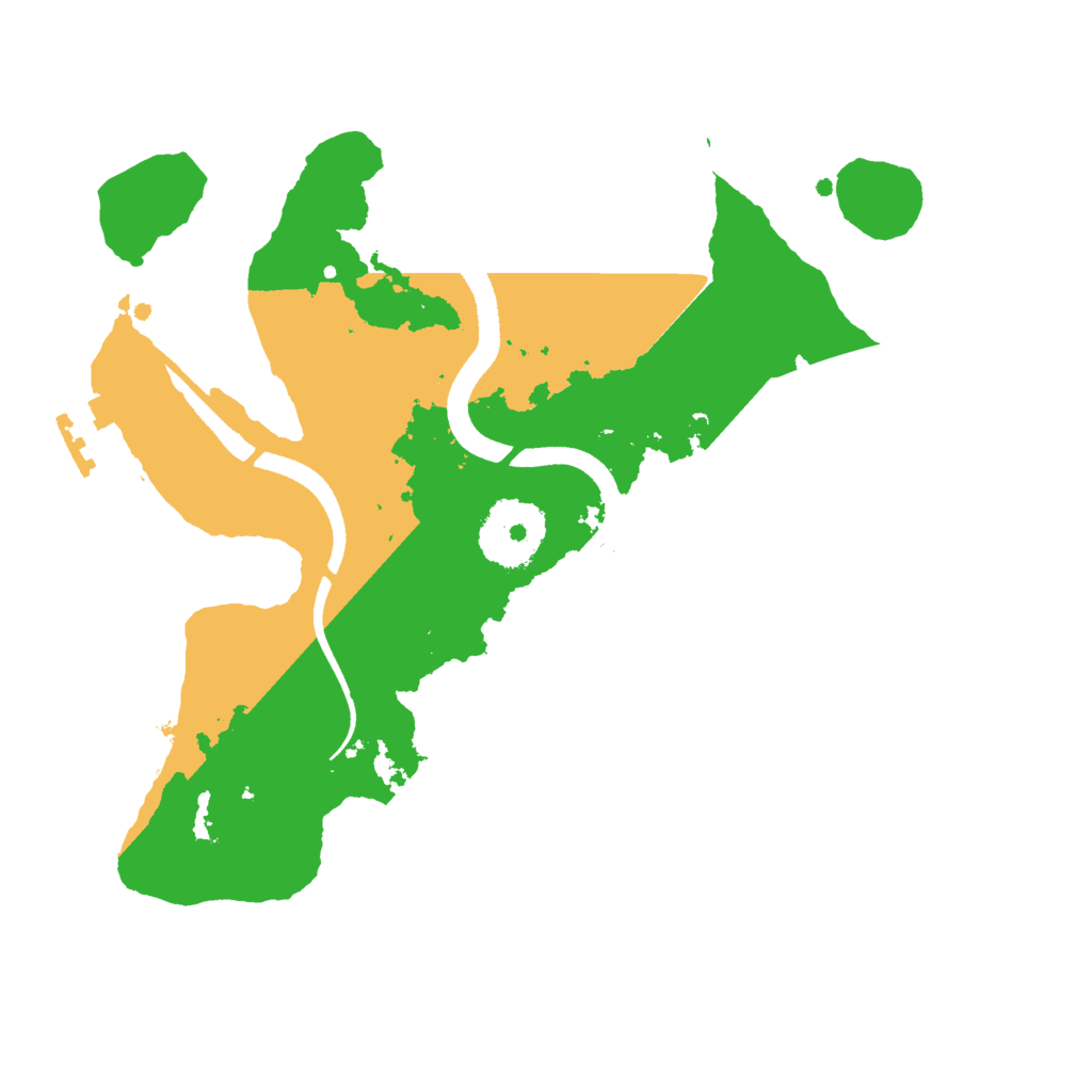 Biome Rust Map: Procedural Map, Size: 2500, Seed: 349091503
