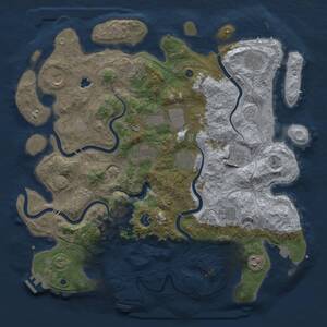 Thumbnail Rust Map: Procedural Map, Size: 4250, Seed: 1583952840, 17 Monuments