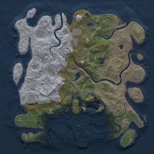 Thumbnail Rust Map: Procedural Map, Size: 4250, Seed: 689699664, 17 Monuments
