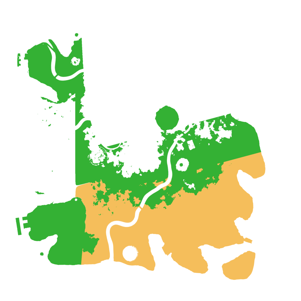 Biome Rust Map: Procedural Map, Size: 3500, Seed: 2032638333