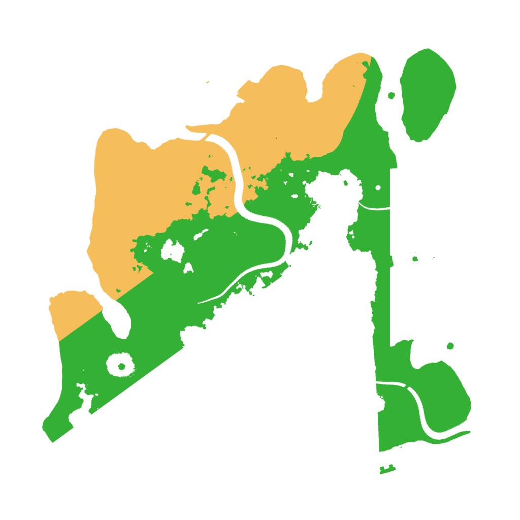 Biome Rust Map: Procedural Map, Size: 3000, Seed: 34563456