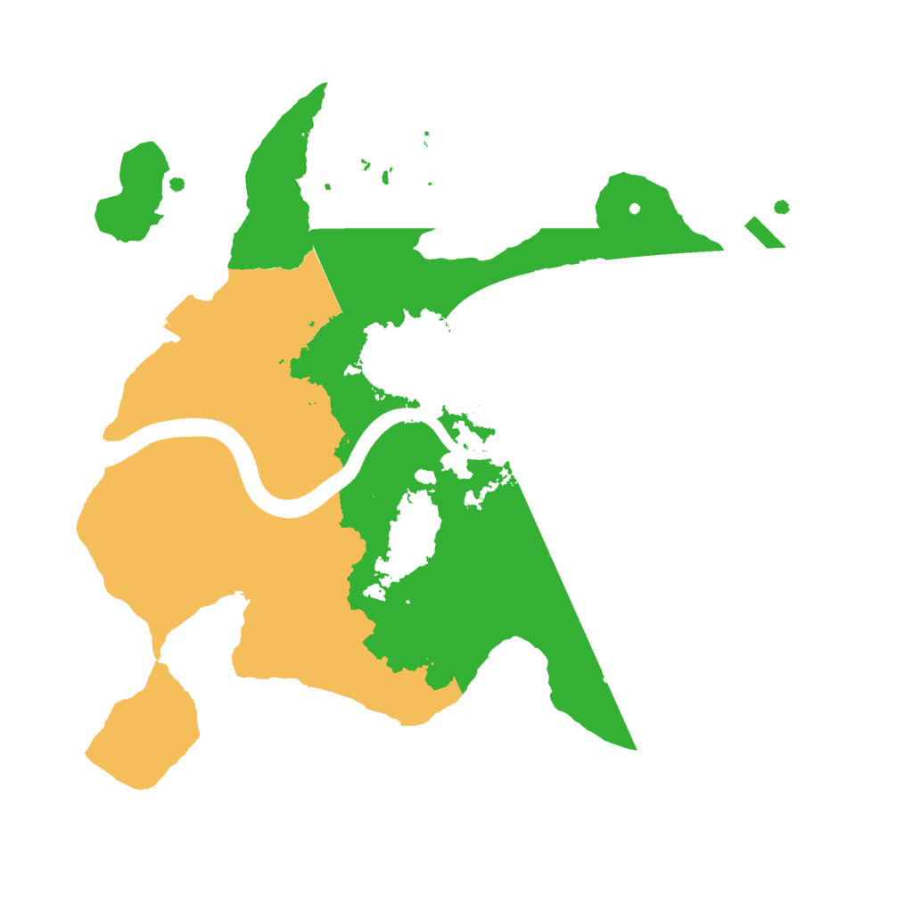 Biome Rust Map: Procedural Map, Size: 2500, Seed: 9124
