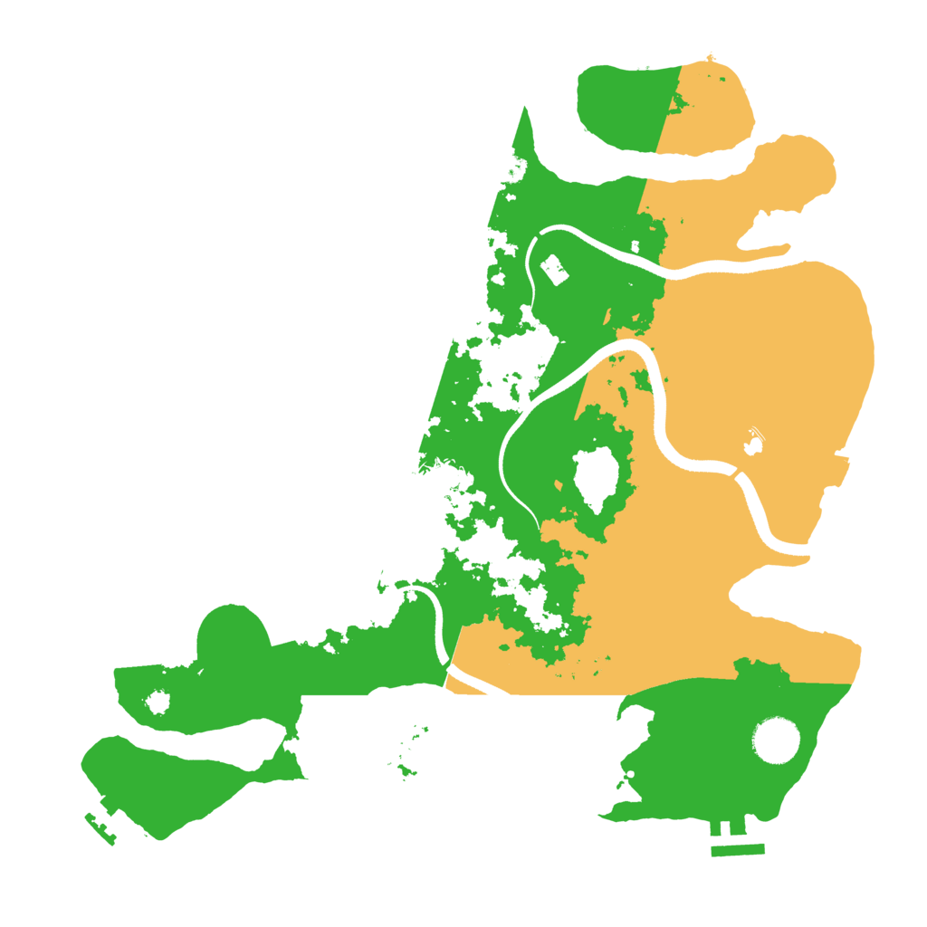Biome Rust Map: Procedural Map, Size: 3500, Seed: 273570932