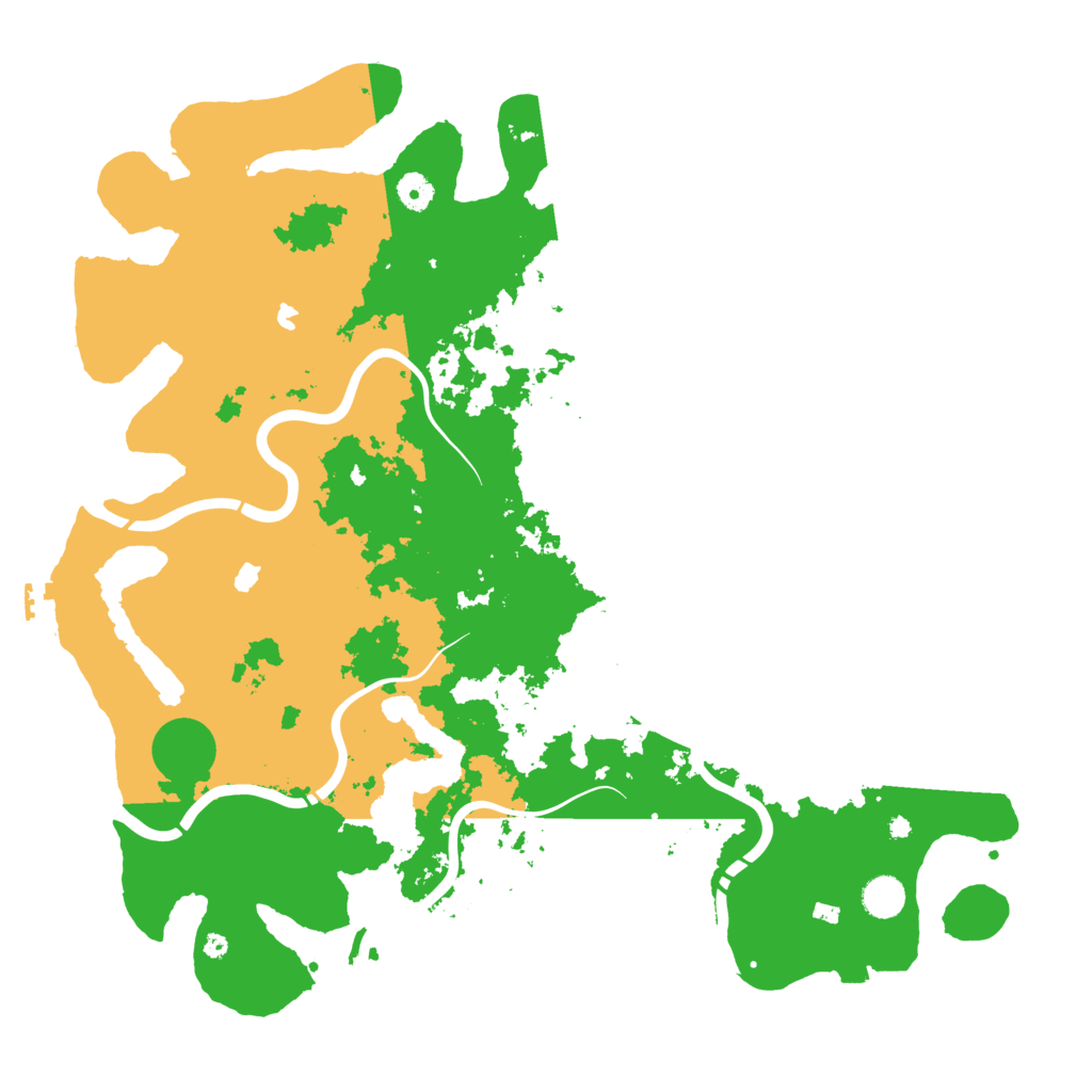Biome Rust Map: Procedural Map, Size: 4500, Seed: 68325464