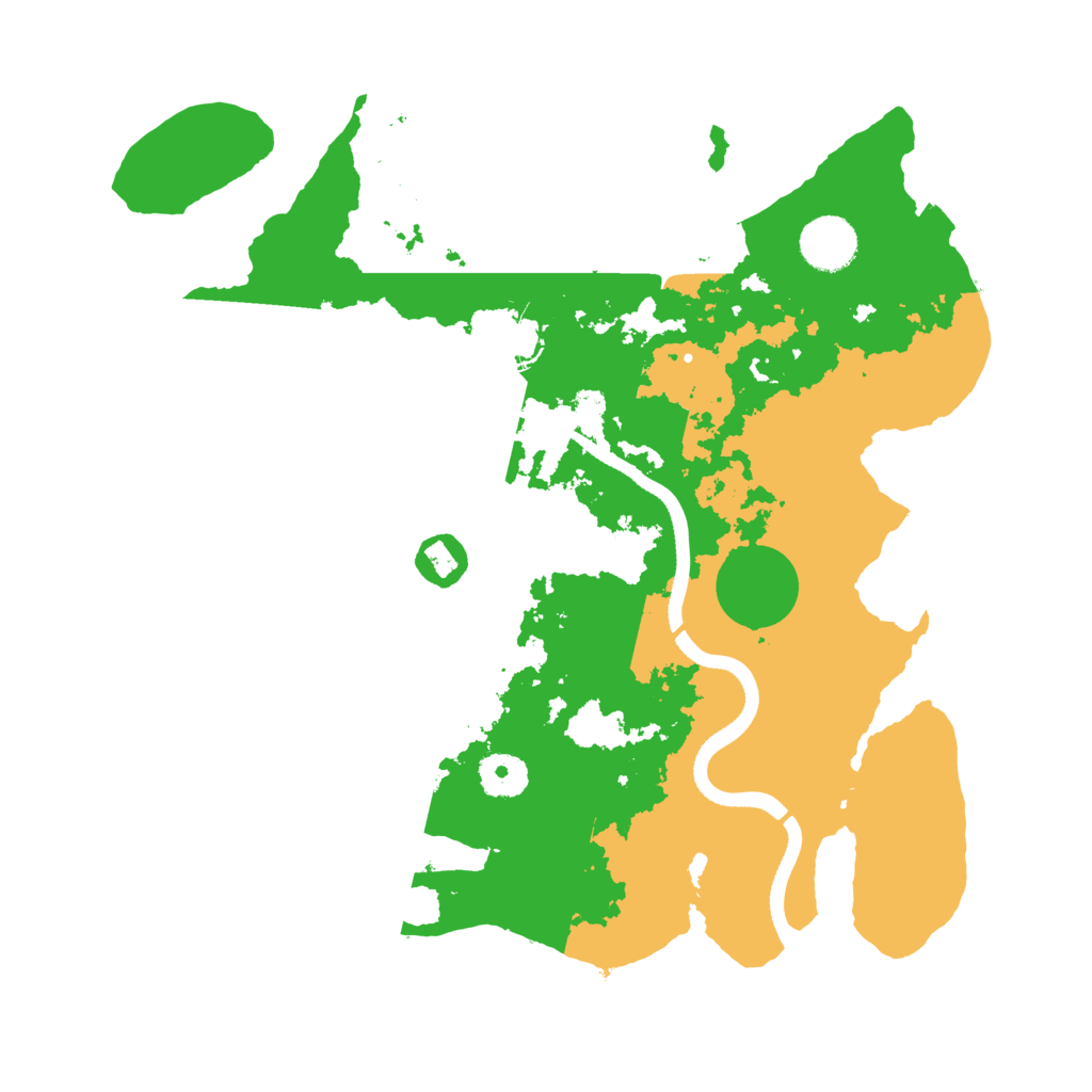Biome Rust Map: Procedural Map, Size: 3500, Seed: 2025685742