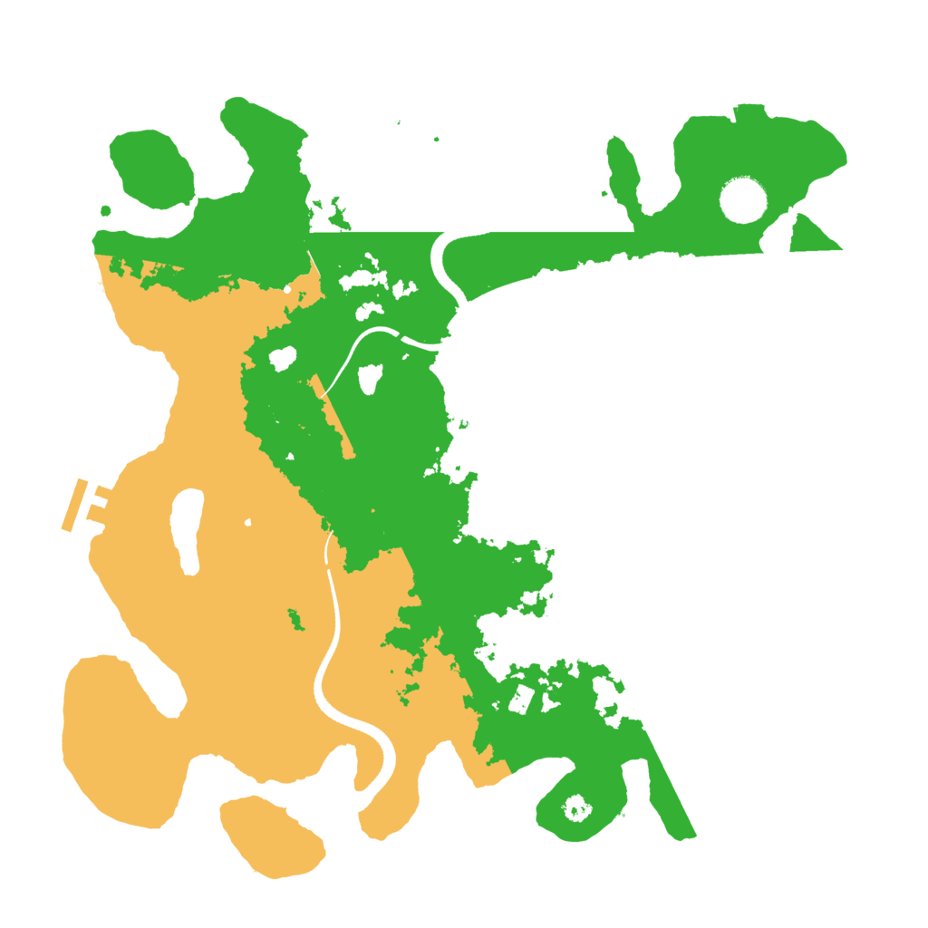 Biome Rust Map: Procedural Map, Size: 3500, Seed: 319508088